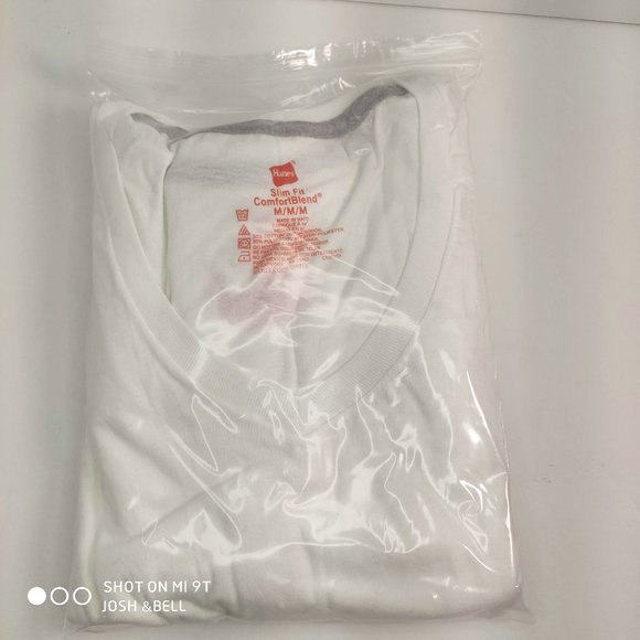 Hanes Men's 3pk Comfort Fit V-Neck T-Shirt White M